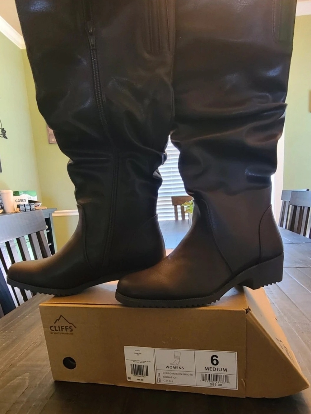 Cliffs by WHITE MOUNTAIN Brown Over-the-Knee Riding Boots